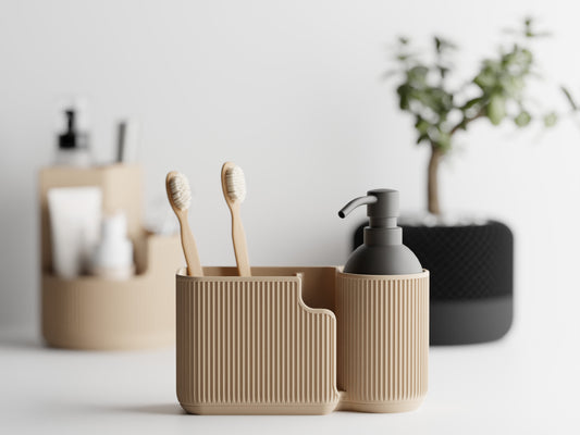 Duova – The Elegant Oval Organizer for Bath & Desk